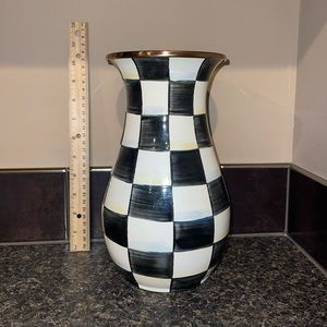 McKenzie Childs Courtley check vase